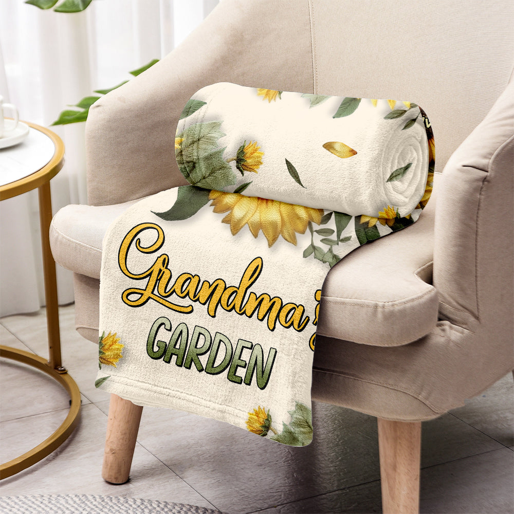 Le jardin de la maman de grand-mère - Couverture personnalisée pour grand-mère