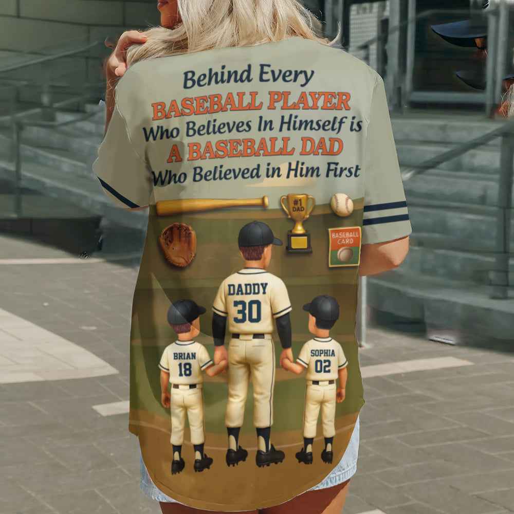 Baseball Dad - Personalized Baseball Baseball Jersey