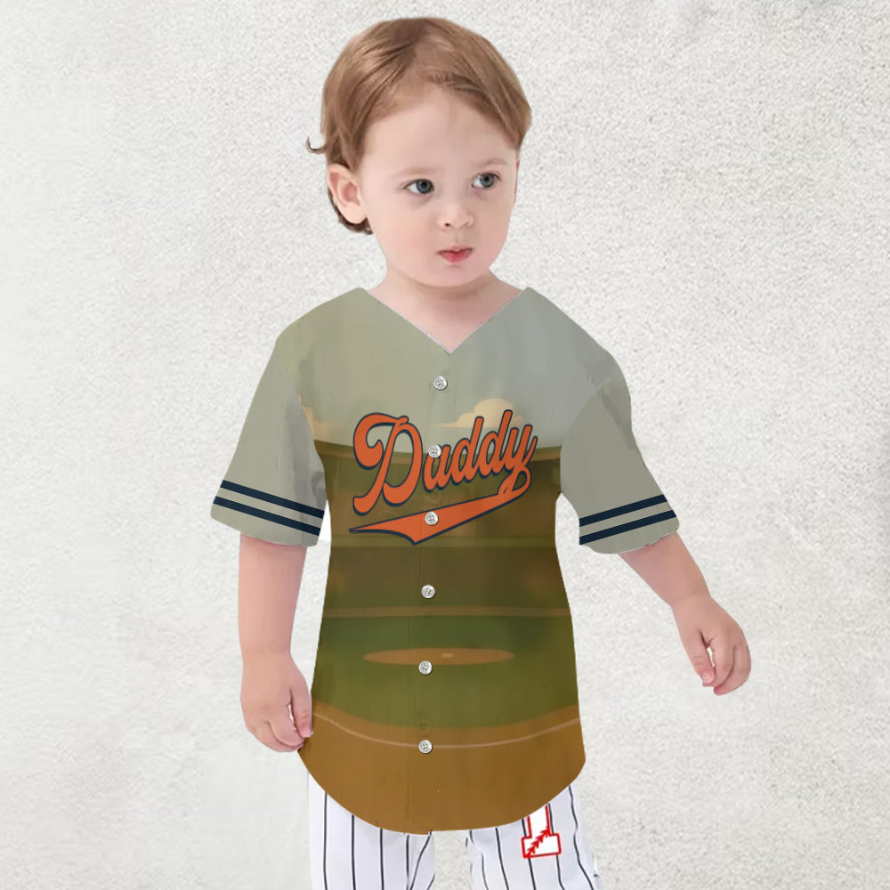 Baseball Dad - Personalized Baseball Baseball Jersey