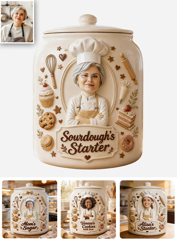 Baker Gift Idea - Personalized Baking Cookie Jar