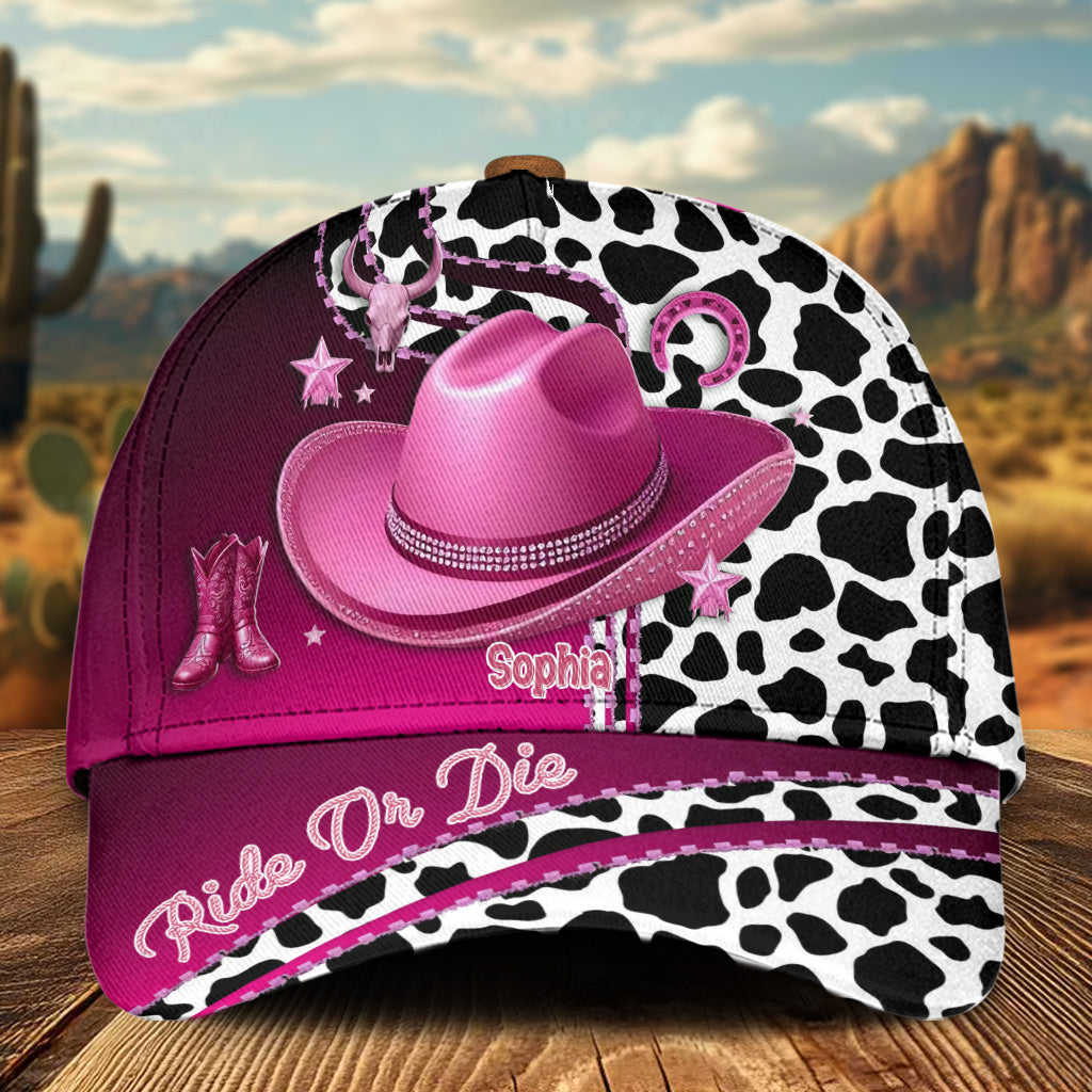 Ride Or Die - Casquette de cowgirl classique personnalisée
