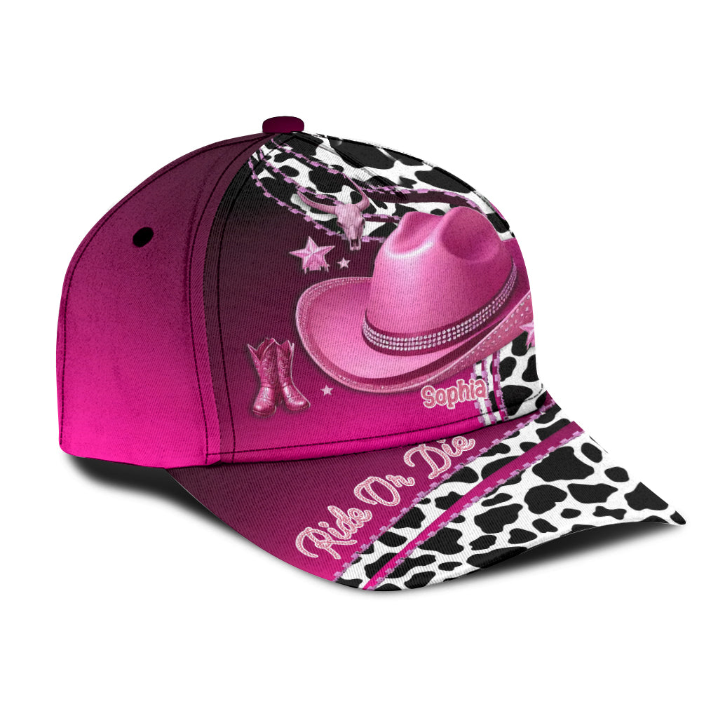 Ride Or Die - Casquette de cowgirl classique personnalisée