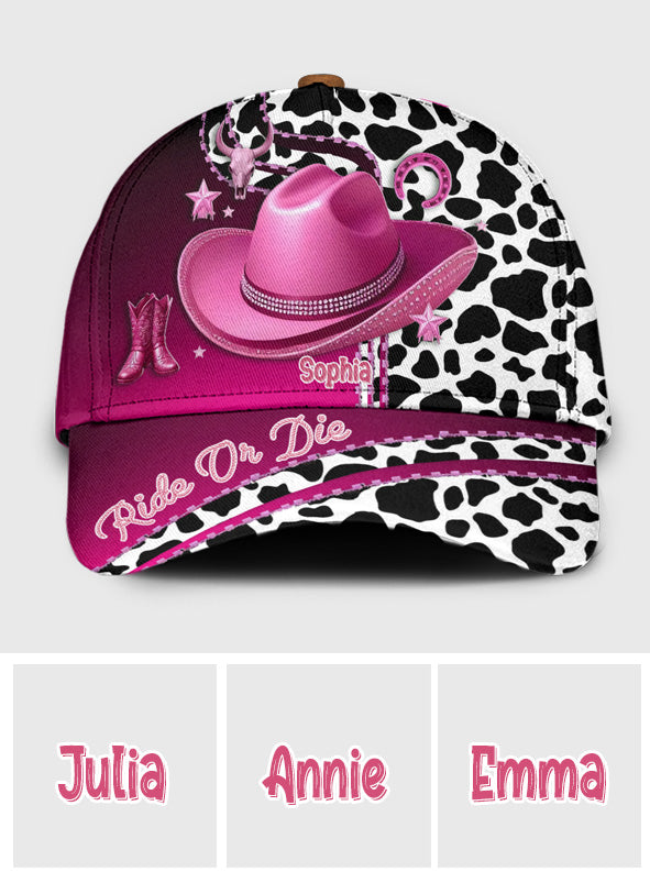 Ride Or Die - Casquette de cowgirl classique personnalisée