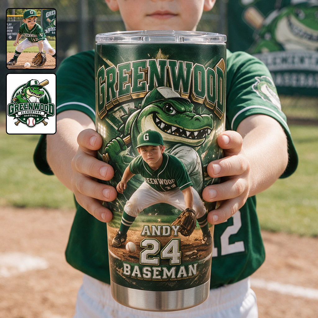 Tasse de Baseball Personnalisée - Équipe et Photo au Choix