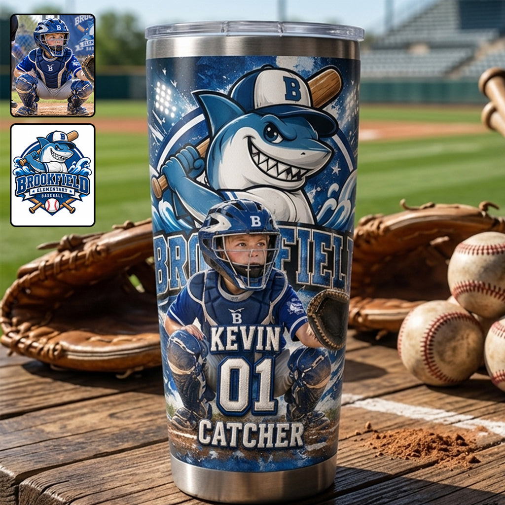 Tasse de Baseball Personnalisée - Équipe et Photo au Choix
