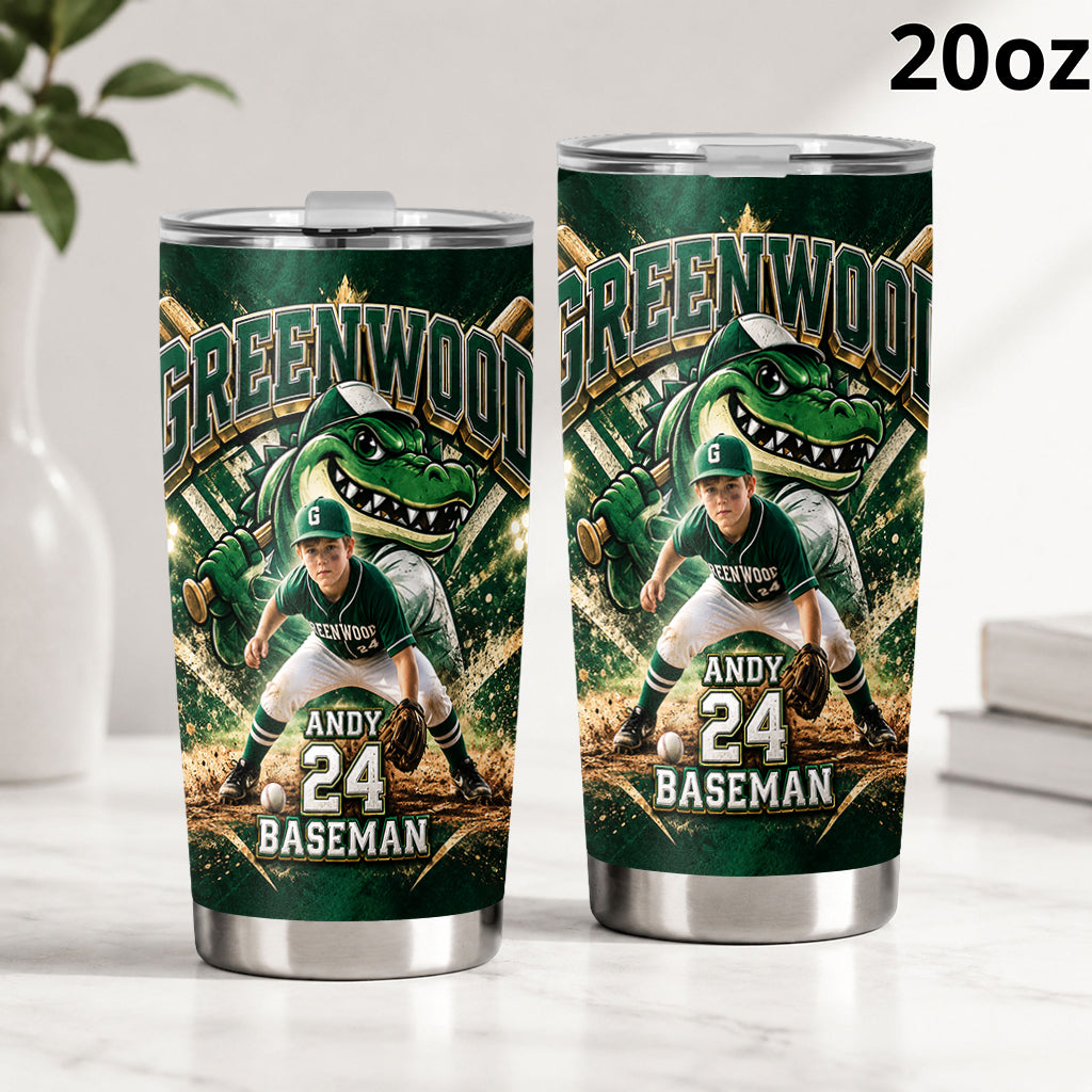 Tasse de Baseball Personnalisée - Équipe et Photo au Choix