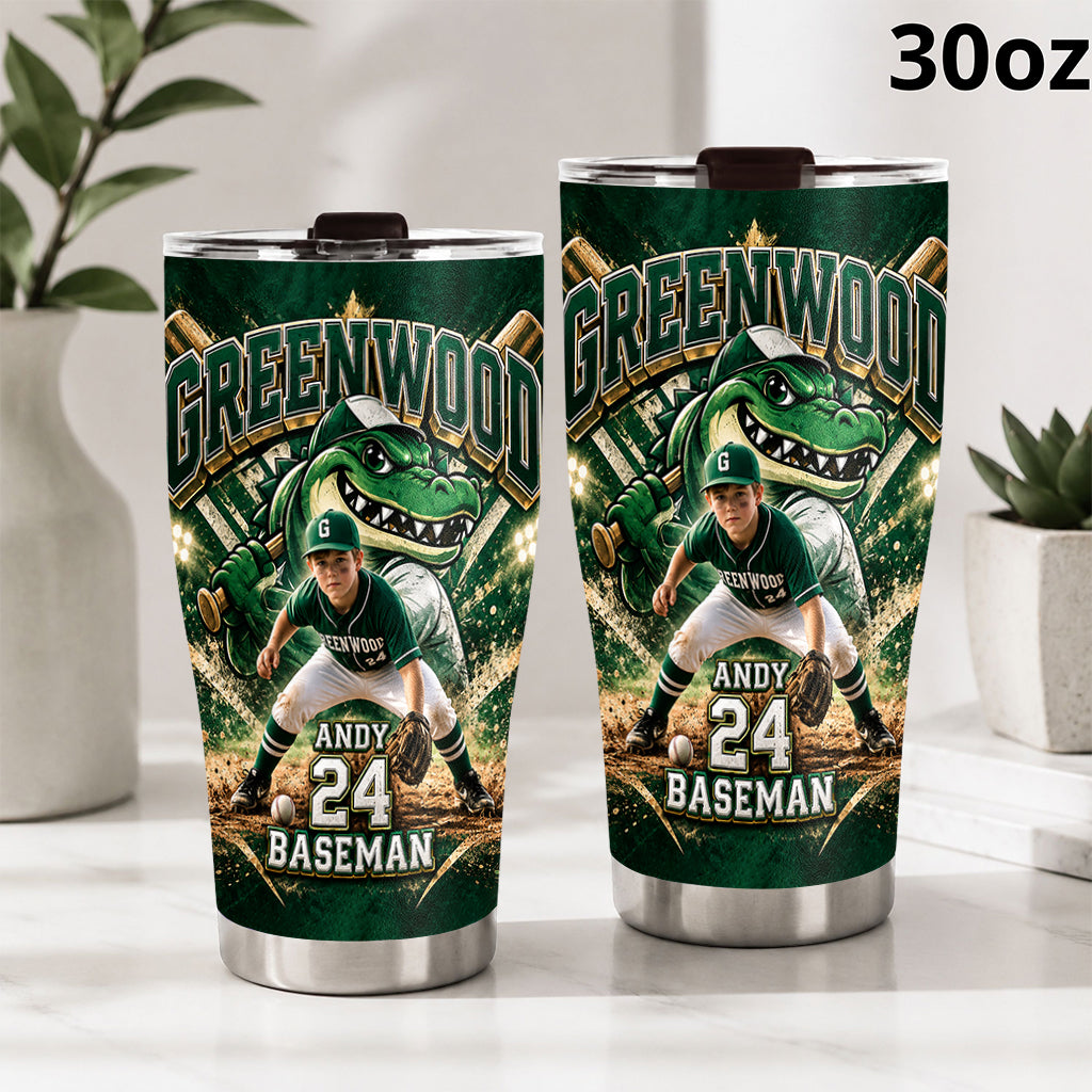 Tasse de Baseball Personnalisée - Équipe et Photo au Choix