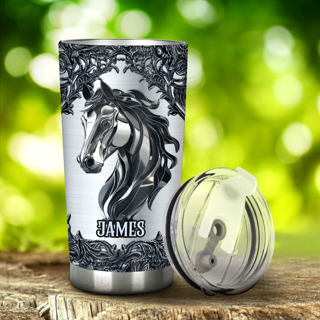 Love Horses - Personalized Horse Tumbler