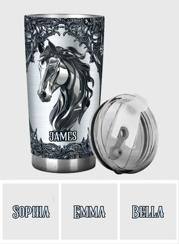 Love Horses - Personalized Horse Tumbler