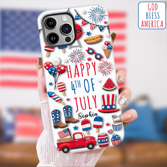 Happy 4th Of July - Personalized Independence Day/ 4th of July Full Print Phone Case
