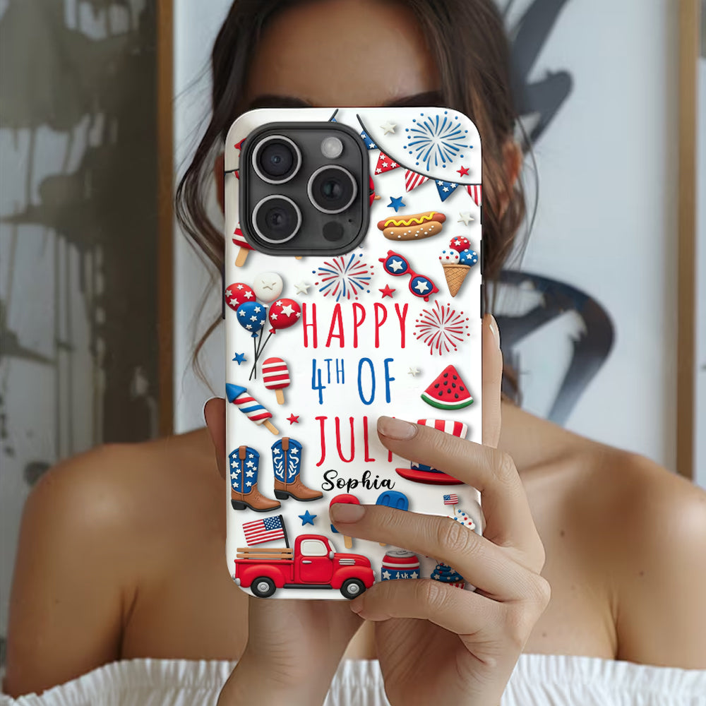 Happy 4th Of July - Personalized Independence Day/ 4th of July Full Print Phone Case