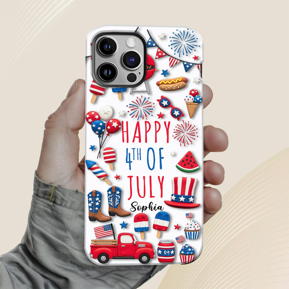 Happy 4th Of July - Personalized Independence Day/ 4th of July Full Print Phone Case
