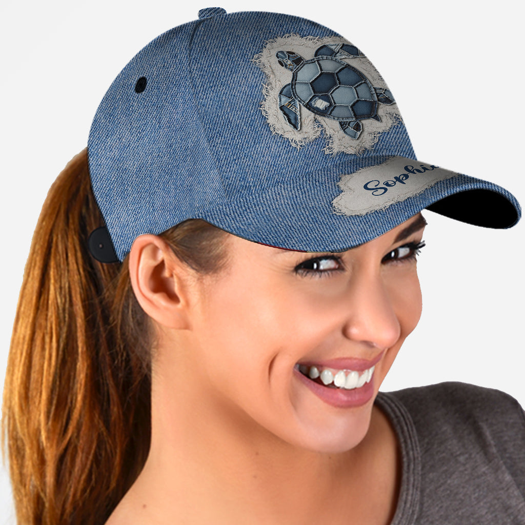 Casquette classique personnalisée Blue Turtle
