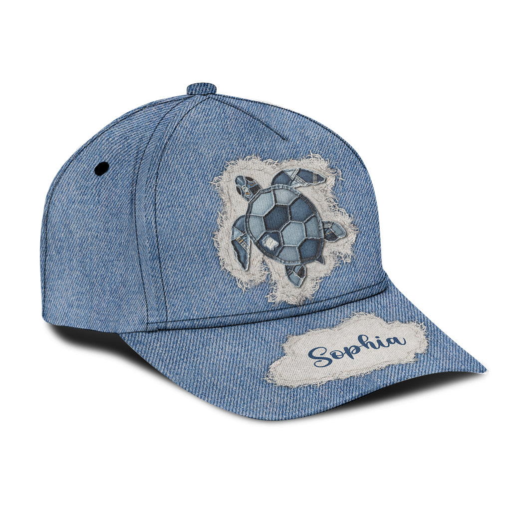 Casquette classique personnalisée Blue Turtle