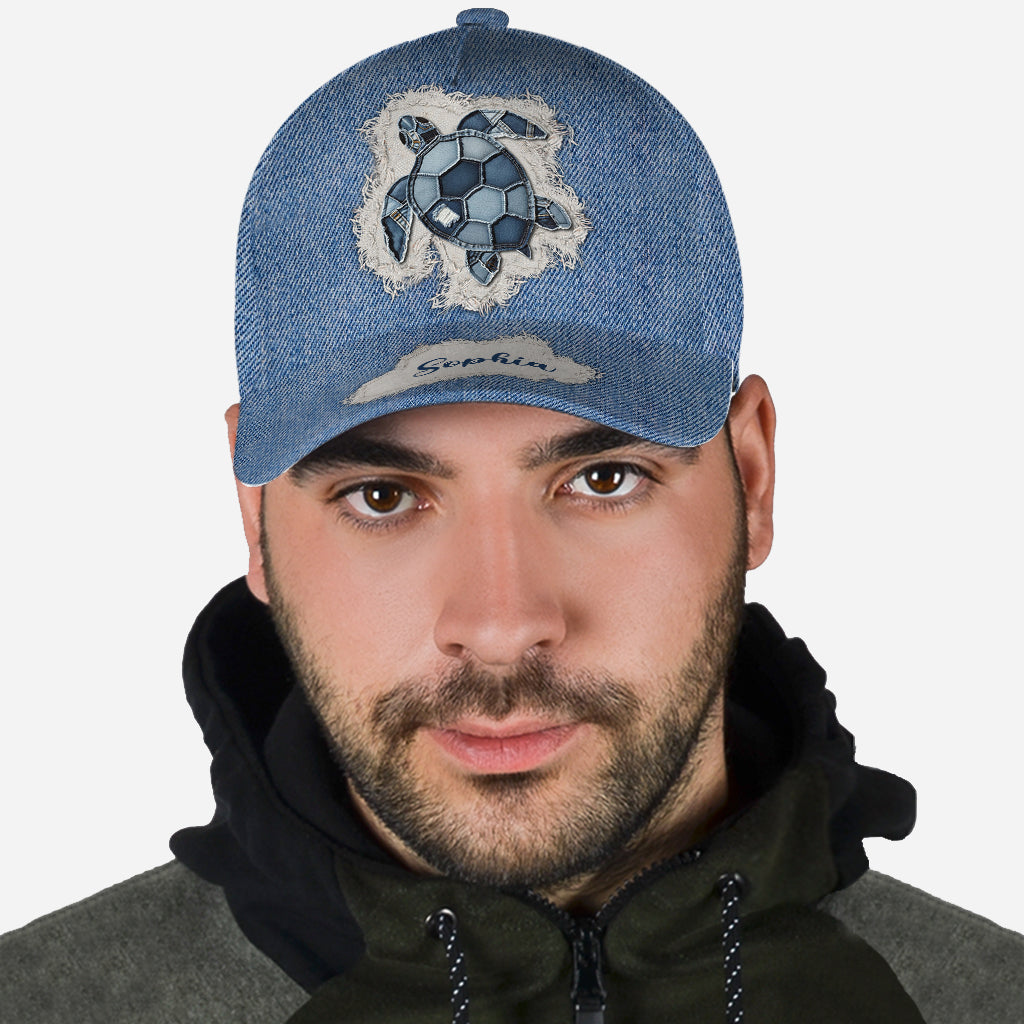 Casquette classique personnalisée Blue Turtle