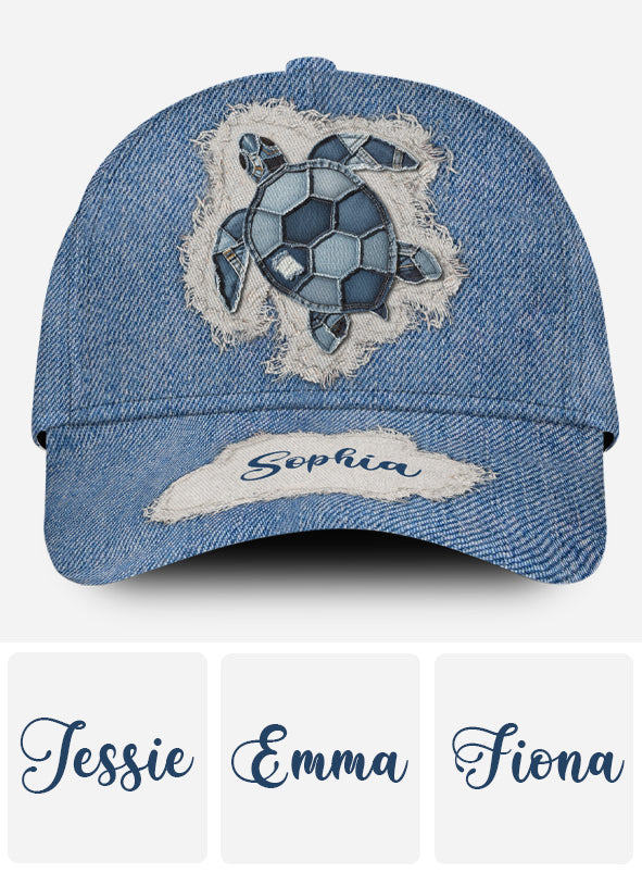 Casquette classique personnalisée Blue Turtle