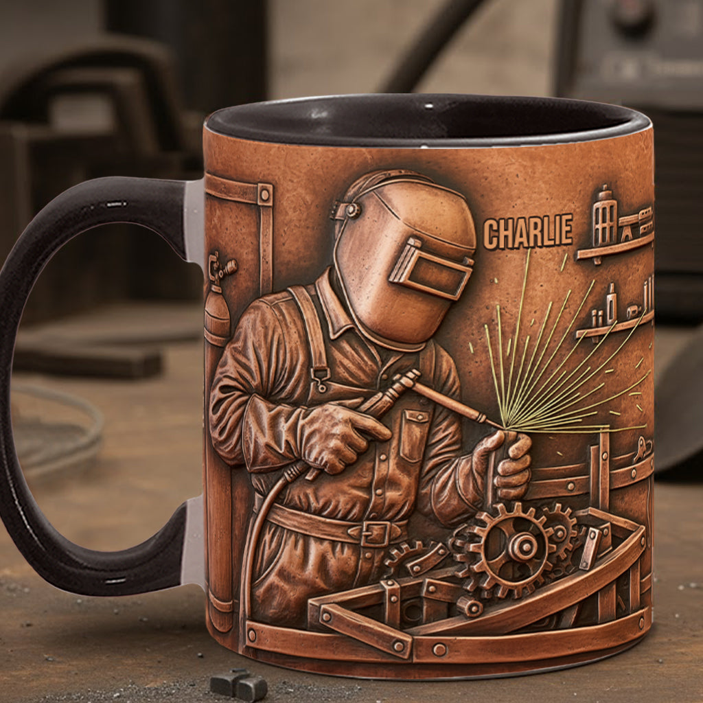 Strongest Welder - Personalized Welder Accent Mug