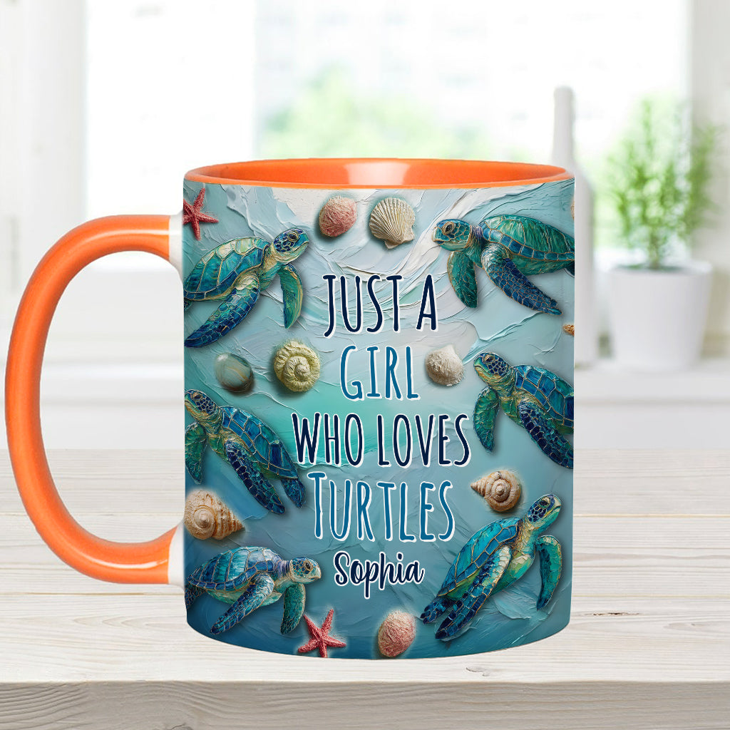 Amoureux des tortues - Mug personnalisé à motif tortue