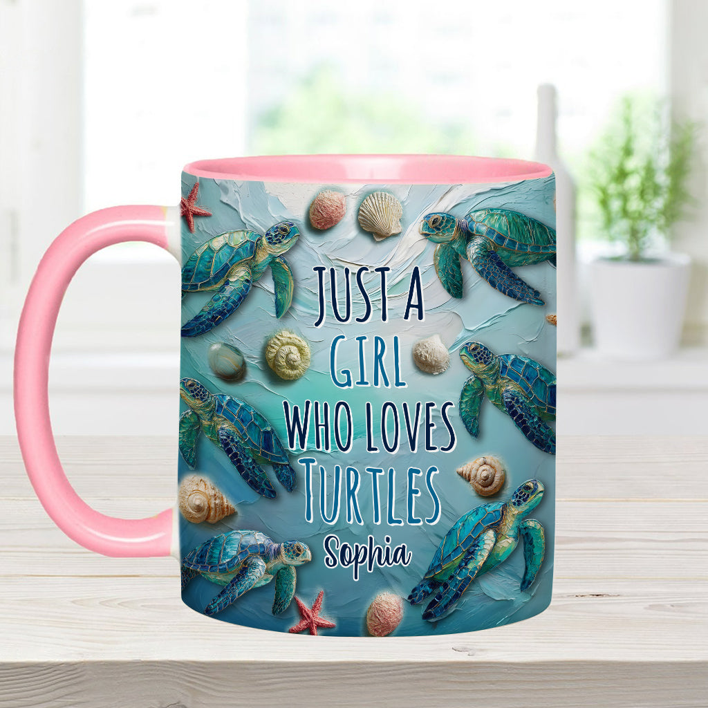 Amoureux des tortues - Mug personnalisé à motif tortue