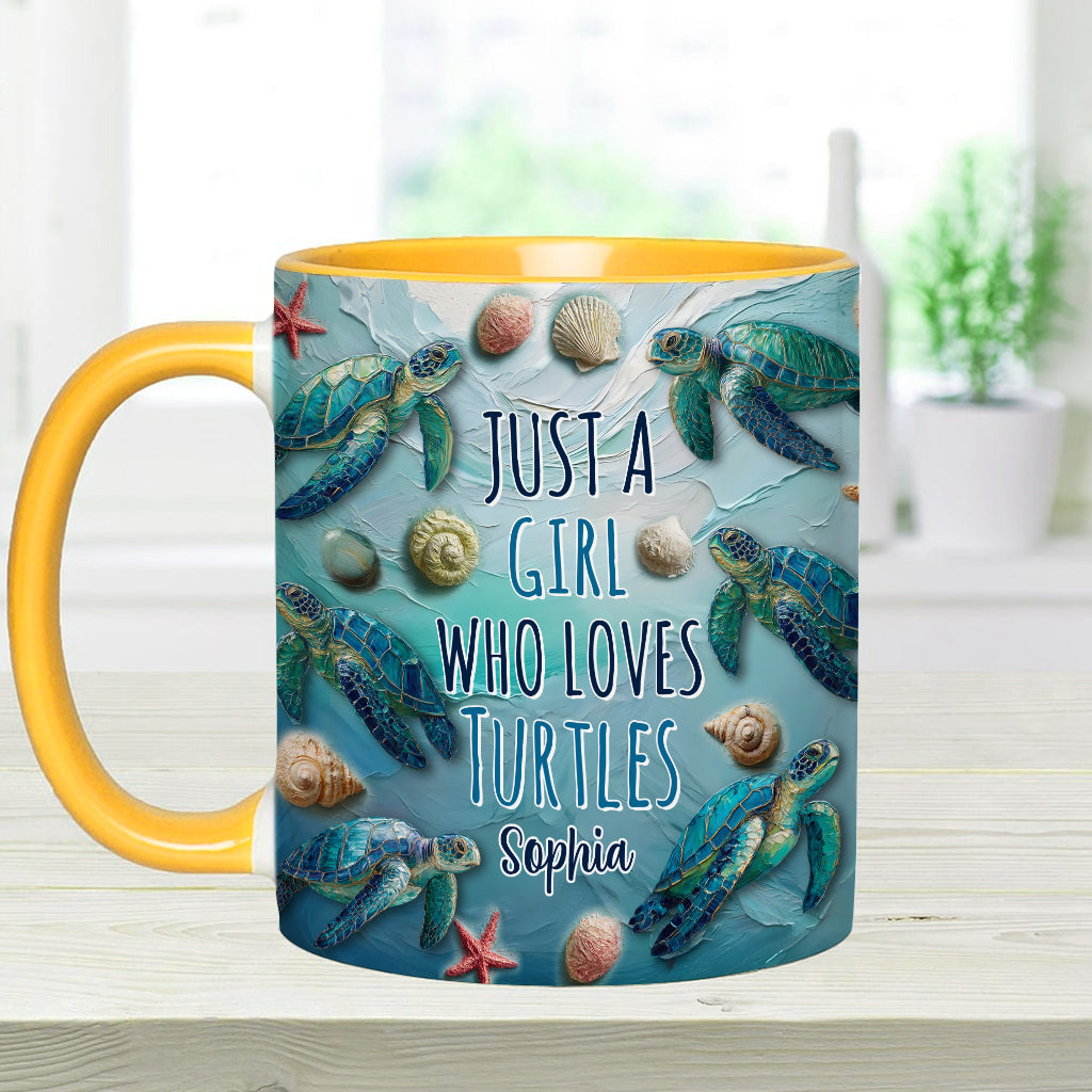 Amoureux des tortues - Mug personnalisé à motif tortue