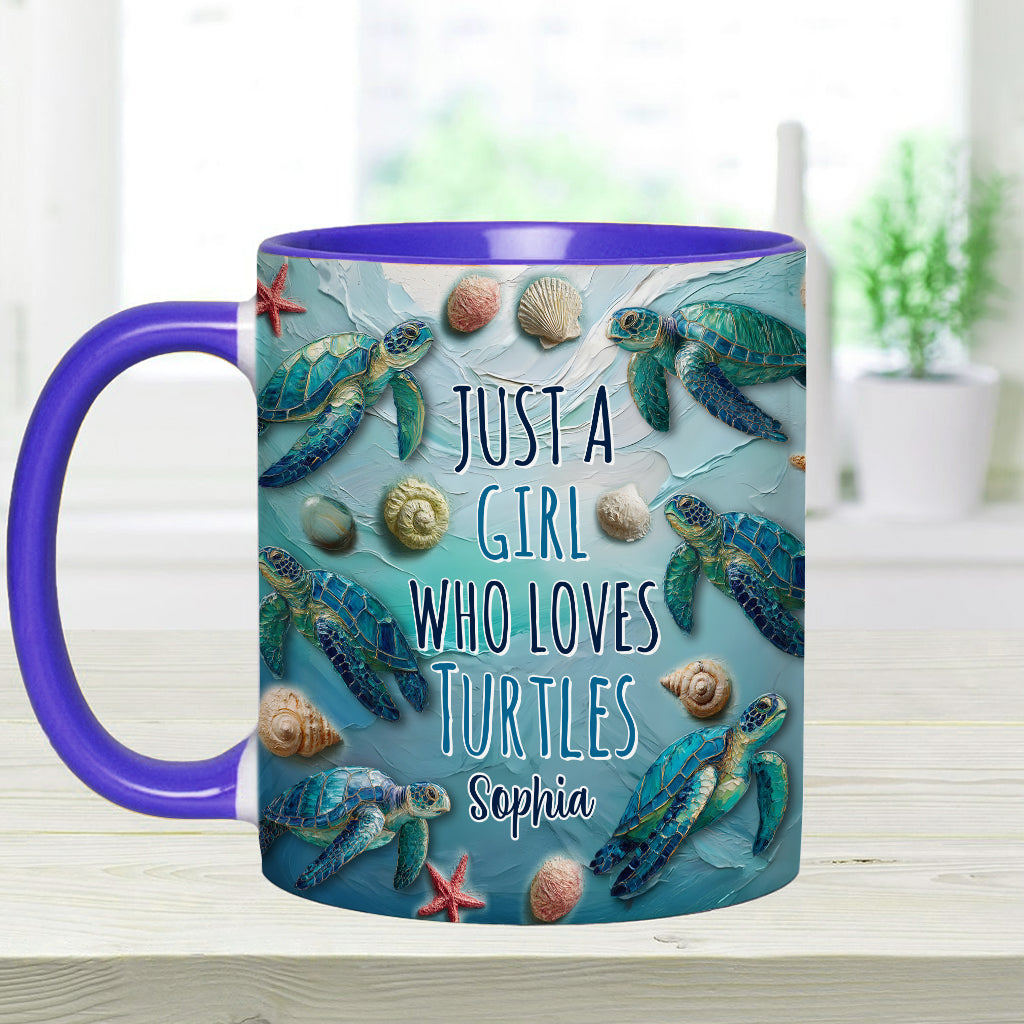 Amoureux des tortues - Mug personnalisé à motif tortue