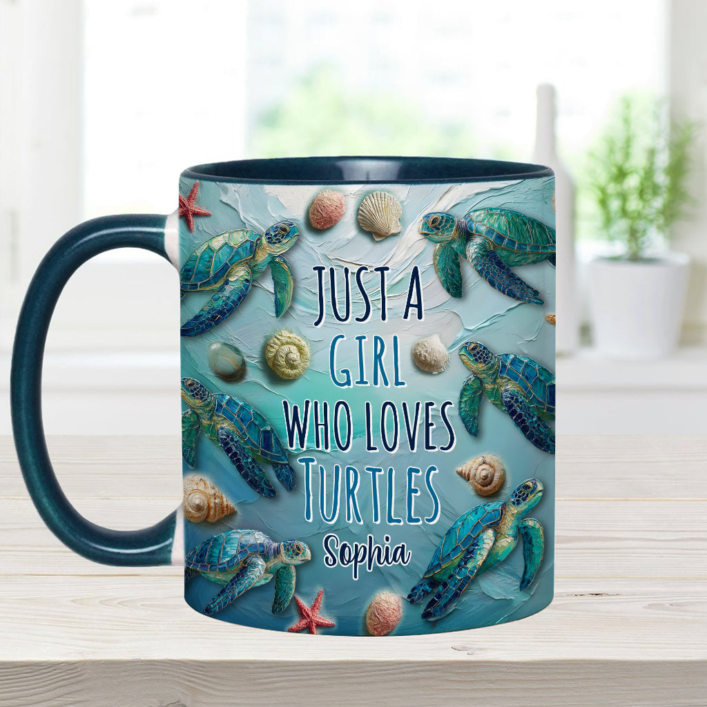 Amoureux des tortues - Mug personnalisé à motif tortue