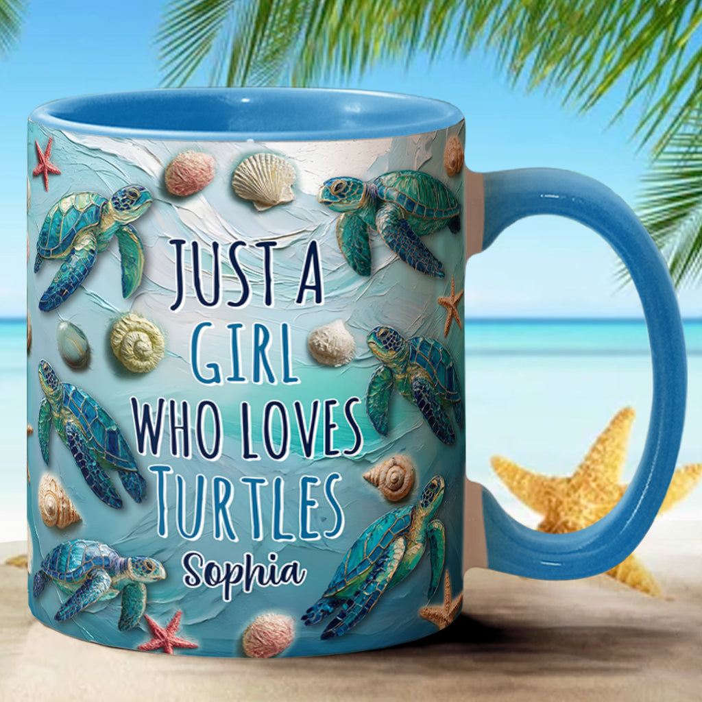 Amoureux des tortues - Mug personnalisé à motif tortue