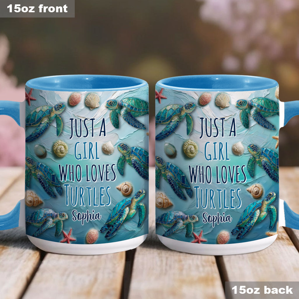 Amoureux des tortues - Mug personnalisé à motif tortue