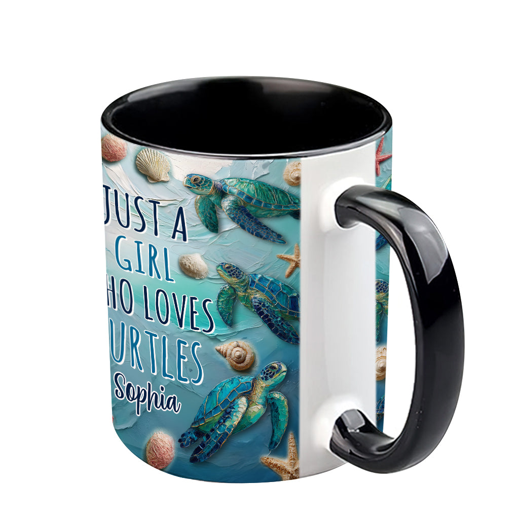 Amoureux des tortues - Mug personnalisé à motif tortue