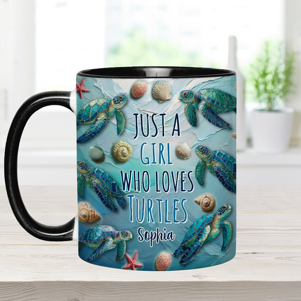 Amoureux des tortues - Mug personnalisé à motif tortue