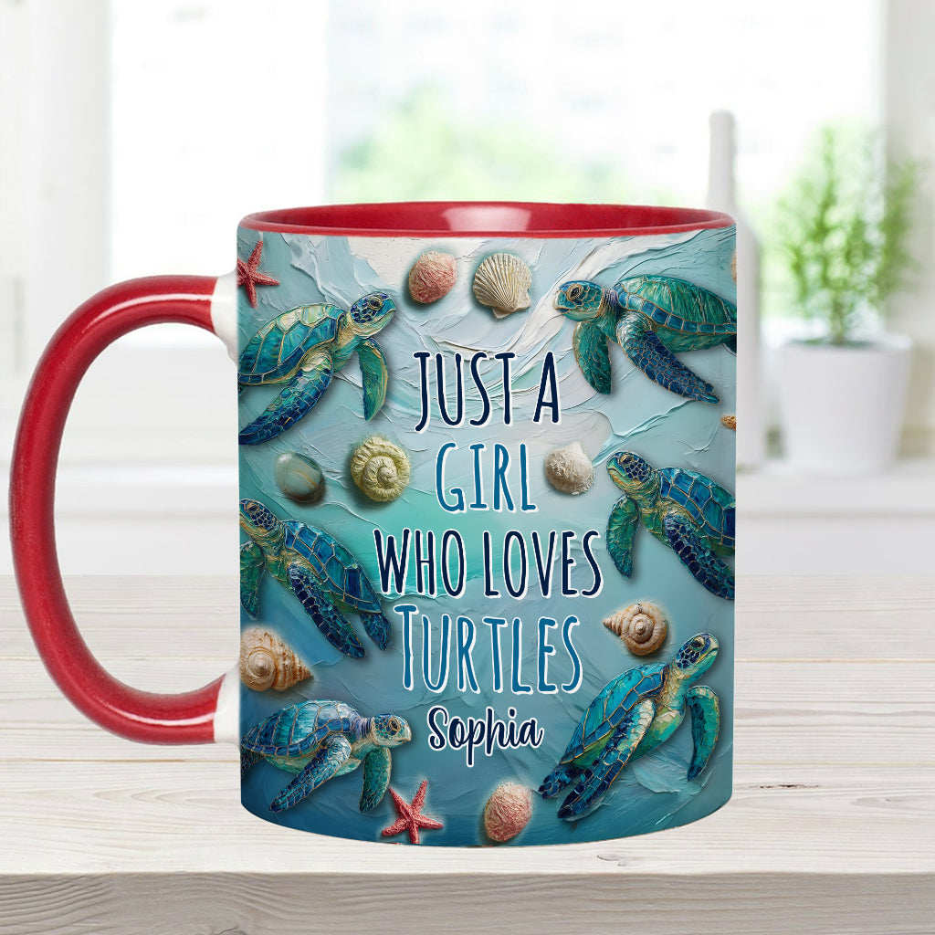 Amoureux des tortues - Mug personnalisé à motif tortue