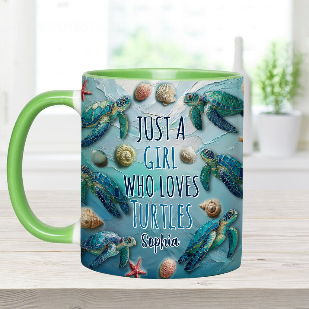 Amoureux des tortues - Mug personnalisé à motif tortue