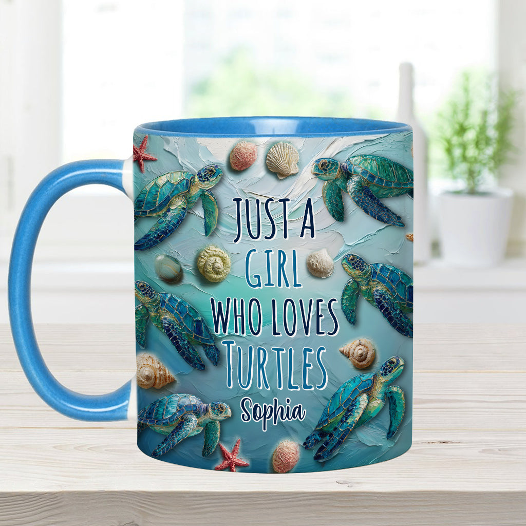 Amoureux des tortues - Mug personnalisé à motif tortue