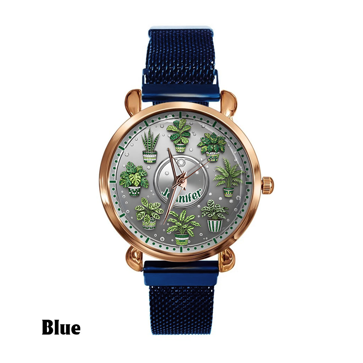 Time For A New Plant - Personalized Gardening Women Hand Watch