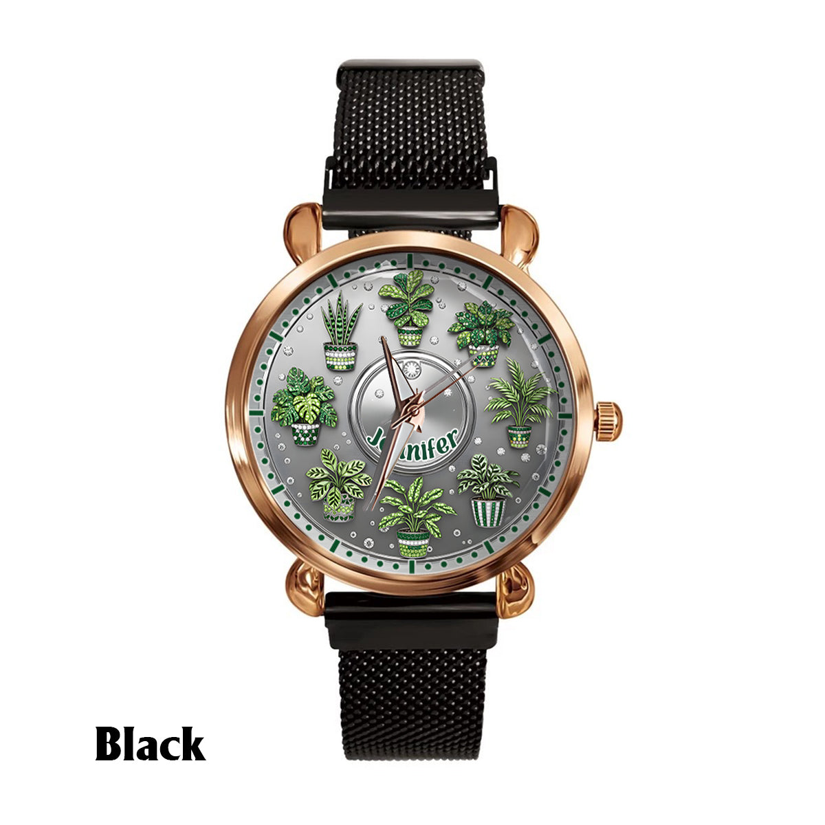 Time For A New Plant - Personalized Gardening Women Hand Watch