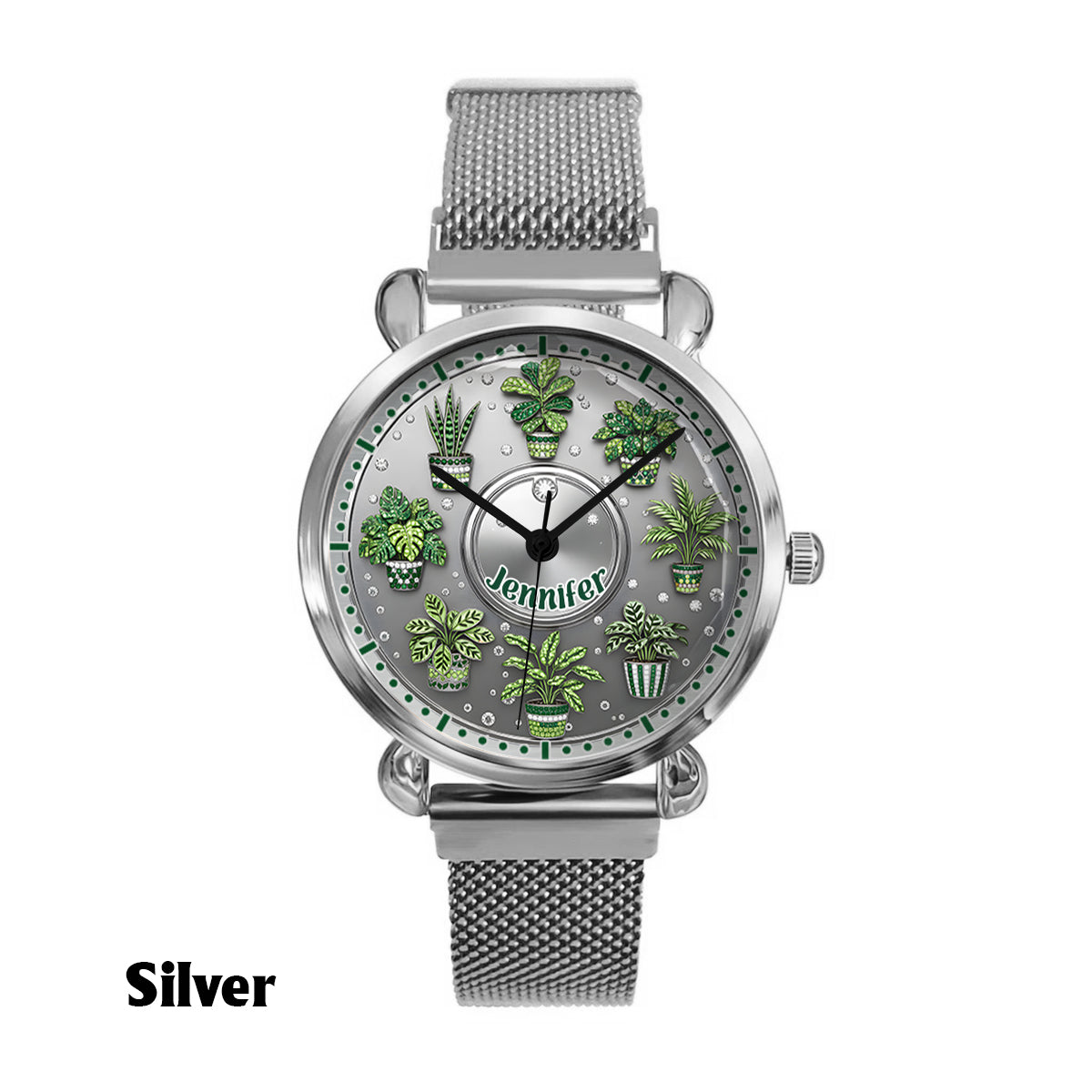 Time For A New Plant - Personalized Gardening Women Hand Watch