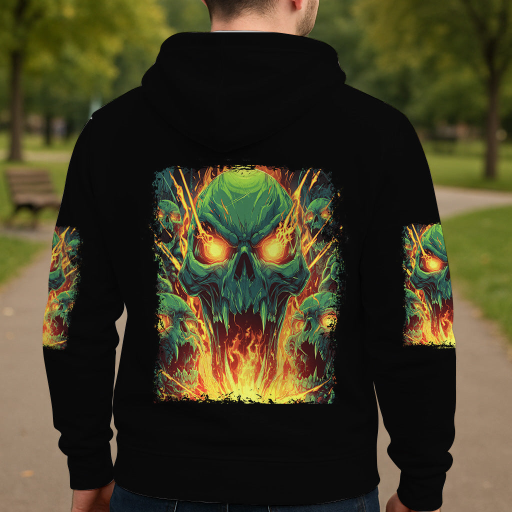 Reculez - T-shirt personnalisé à motif crâne intégral