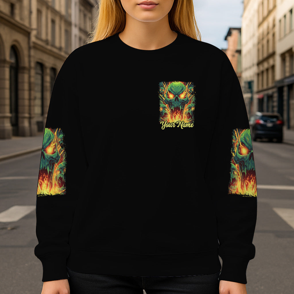 Reculez - T-shirt personnalisé à motif crâne intégral