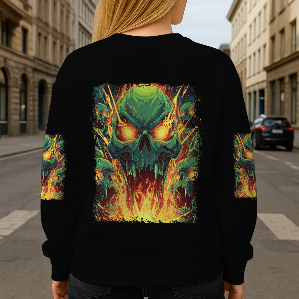 Reculez - T-shirt personnalisé à motif crâne intégral