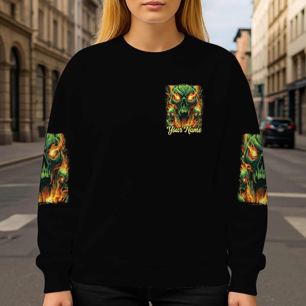 Reculez - T-shirt personnalisé à motif crâne intégral