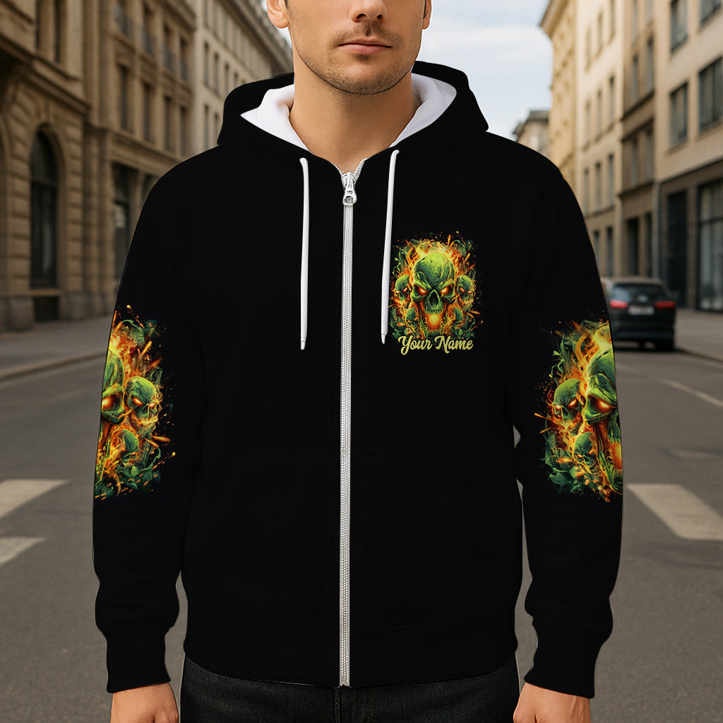 Back Off - Personalized Skull All Over Shirt