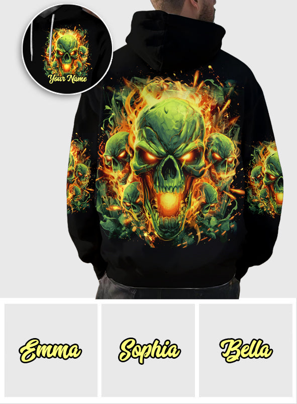 Back Off - Personalized Skull All Over Shirt