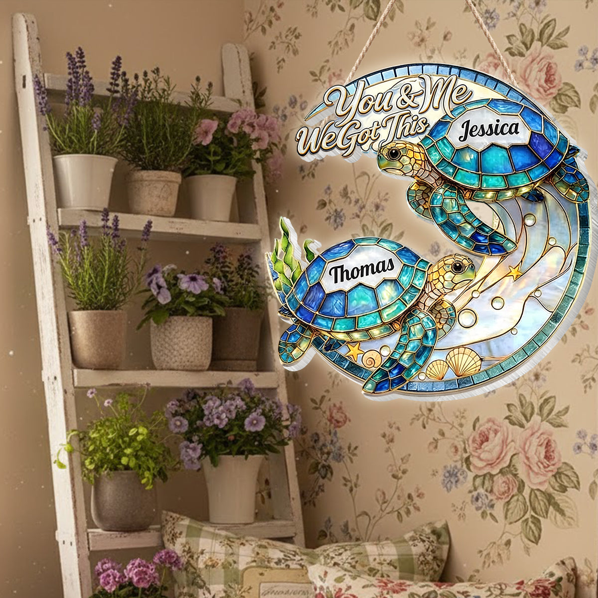 We Got This - Personalized Turtle LED Light Acrylic Sign