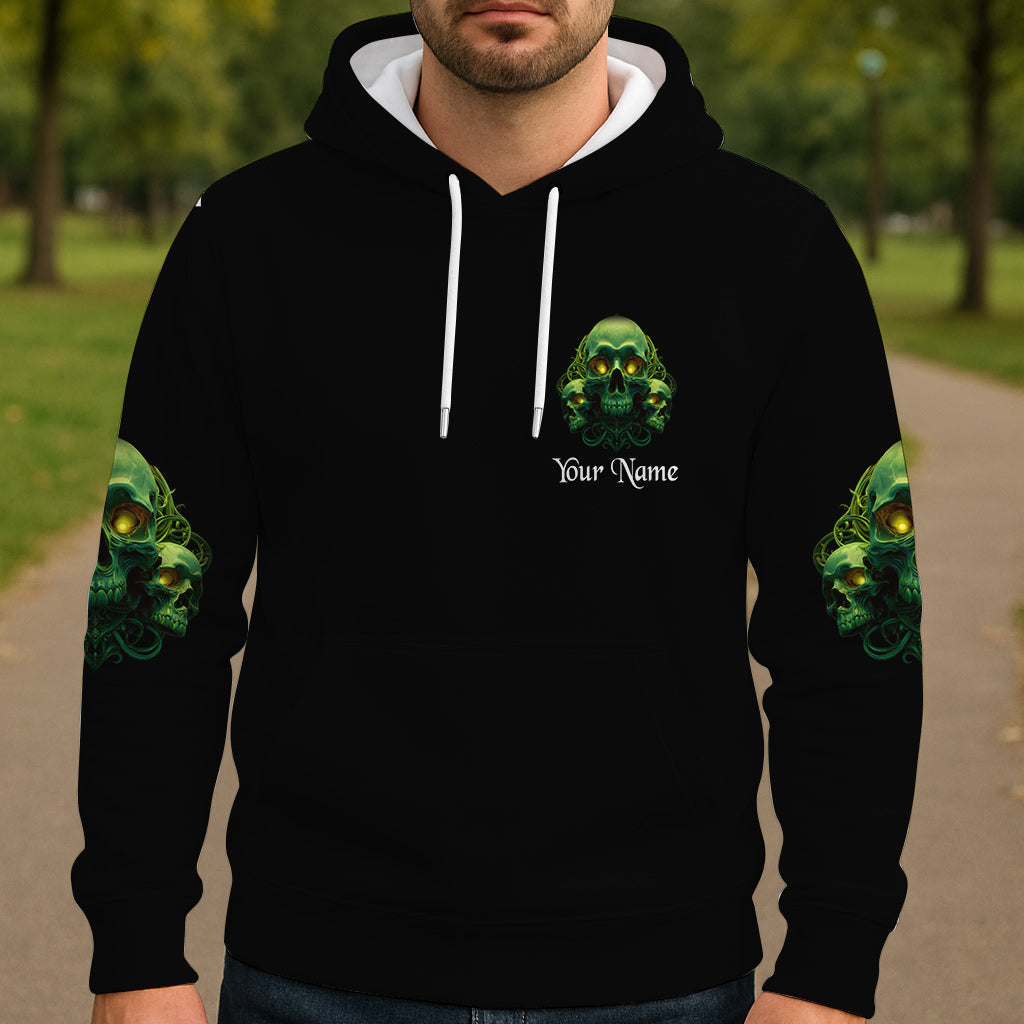 Mon démon est prêt à jouer - T-shirt personnalisé à motif crâne intégral
