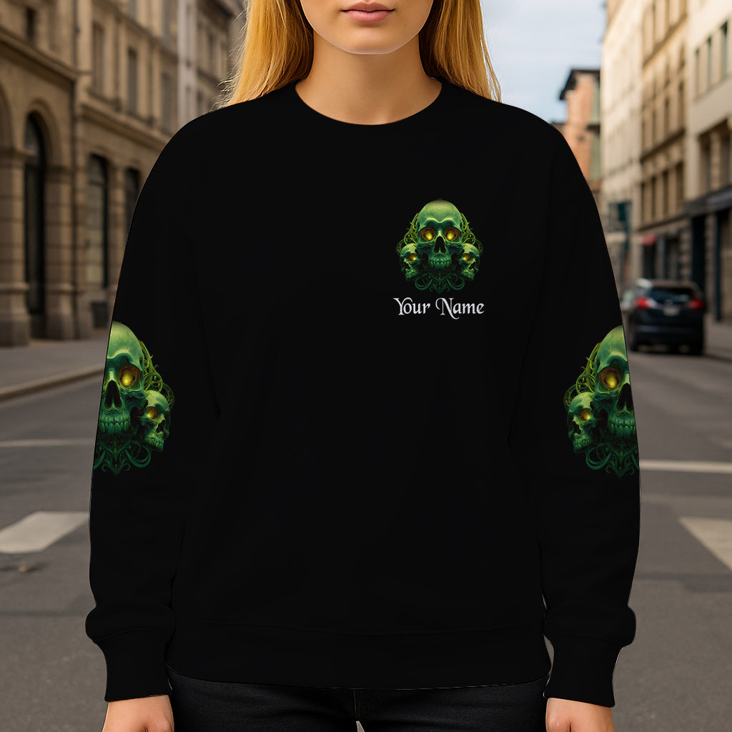 Mon démon est prêt à jouer - T-shirt personnalisé à motif crâne intégral