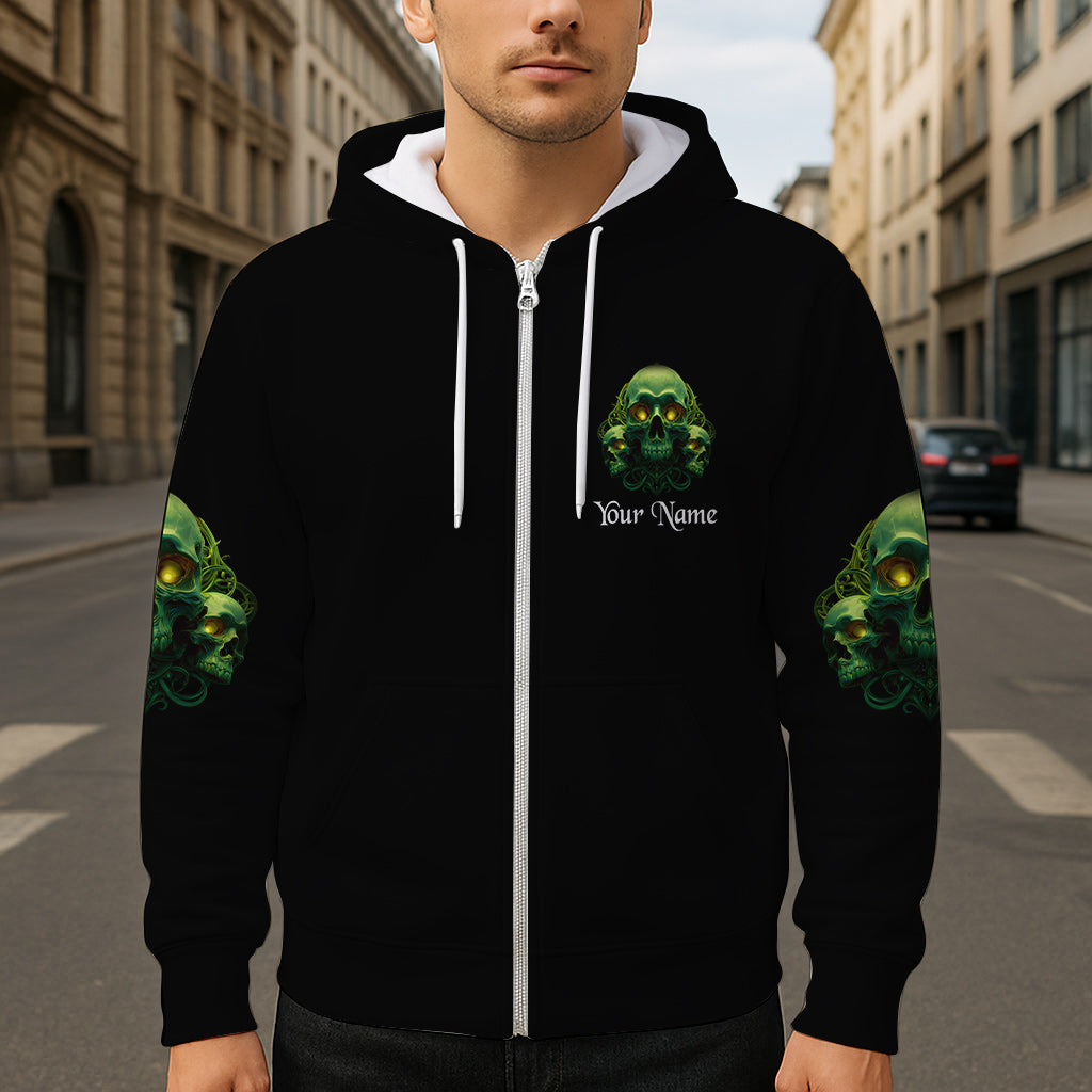 Mon démon est prêt à jouer - T-shirt personnalisé à motif crâne intégral