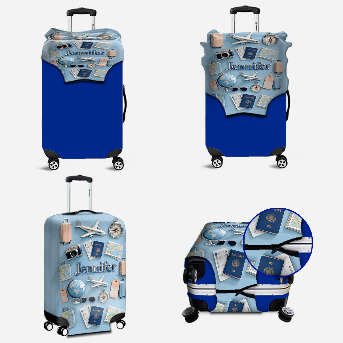 Just A Girl Who Loves Travveling - Personalized Travelling Luggage Cover