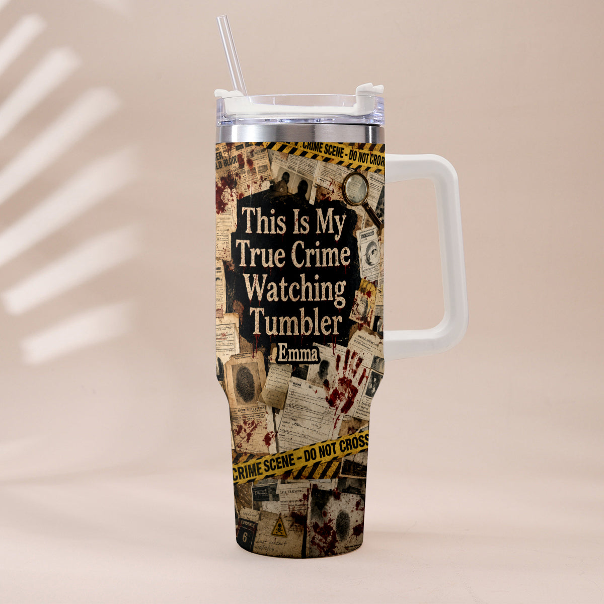 This Is My True Crime Watching Tumbler - Personalized True Crime Tumbler With Plush Charm