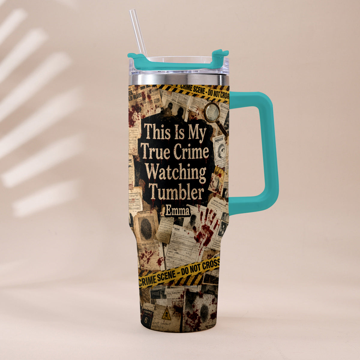 This Is My True Crime Watching Tumbler - Personalized True Crime Tumbler With Plush Charm