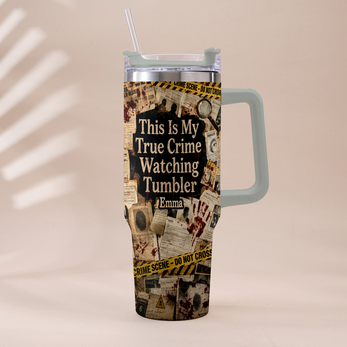 This Is My True Crime Watching Tumbler - Personalized True Crime Tumbler With Plush Charm